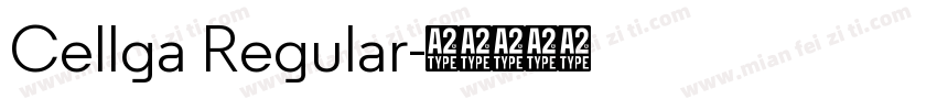 Cellga Regular字体转换